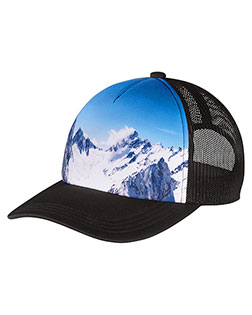 Port Authority Photo Real Snapback Trucker Cap C950 at BignTallApparel