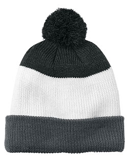 Port Authority C979 Cozy Striped Pom Beanie