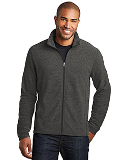 Port Authority Heather Microfleece Full-Zip Jacket. F235