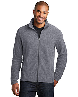 Port Authority Heather Microfleece Full-Zip Jacket. F235