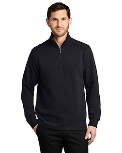 Port Authority F295 Men Slub Fleece 1/4zip Pullover