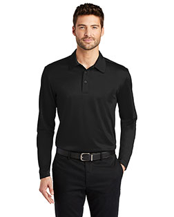 Port Authority Silk Touch™ Performance Long Sleeve Polo. K540LS at BigNTallApparel