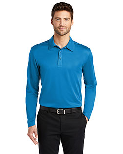 Port Authority Silk Touch™ Performance Long Sleeve Polo. K540LS at BigNTallApparel