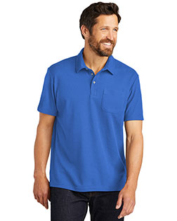 Port Authority C-FREE Cotton Blend Pique Pocket Polo K868 at BigNTallApparel