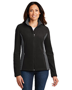 Port Authority Ladies Colorblock Value Fleece Jacket. L216 at BigNTallApparel