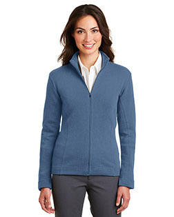 Port Authority L221 Women Flatback Rib Full-Zip Jacket at BigNTallApparel