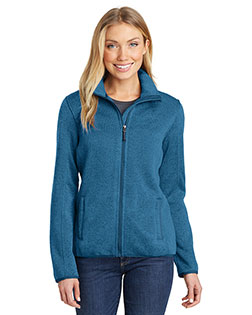 Port Authority Ladies Sweater Fleece Jacket. L232