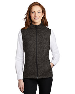 Port Authority Ladies Sweater Fleece Vest L236 at BignTallApparel