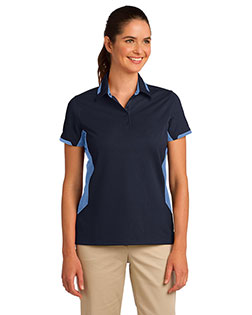 Port Authority L524 Women Dry Zone Colorblock Ottoman Polo