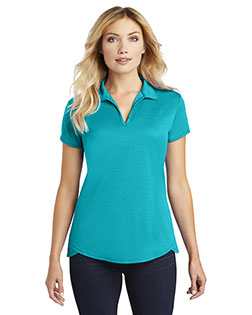 Port Authority Ladies Trace Heather Polo. L576 In Big & Tall Sizes