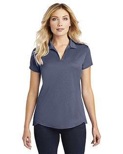 Port Authority Ladies Trace Heather Polo. L576 at BignTallApparel