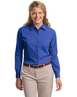 Port Authority L607 Women Long Sleeve Easy Care, Soil Resistant Shirt