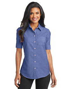 Port Authority L659 Ladies Short Sleeve SuperPro Oxford Shirt