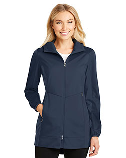 Port Authority Ladies Active Hooded Soft Shell Jacket. L719 at BigNTallApparel