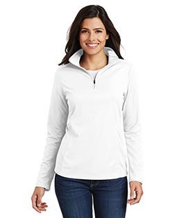 Port Authority Ladies Pinpoint Mesh 1/2-Zip . L806