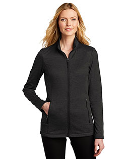 Port Authority Ladies Collective Striated Fleece Jacket. L905 at BignTallApparel