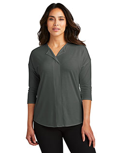 Port Authority Ladies Concept 3/4-Sleeve Soft Split Neck Top. LK5433