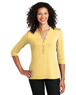 Port Authority  Ladies UV Choice Pique Henley LK750