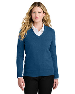 Port Authority ®  Women's Easy Care V-Neck Sweater LSW2850 at BignTallApparel