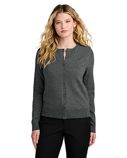 Port Authority ®  Women's Easy Care Crewneck Cardigan Sweater LSW2870 at BignTallApparel