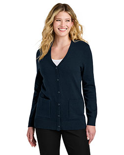 Port Authority LSW4150 Women's Easy Care Button-Up Cardigan Sweater