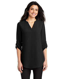 Port Authority Ladies 3/4-Sleeve Tunic Blouse. LW701 at BignTallApparel