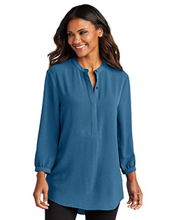 Port Authority ® Ladies 3/4-Sleeve Textured Crepe Tunic LW713 at BigNTallApparel