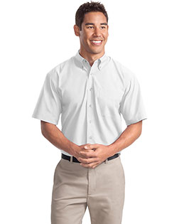 Port Authority S507 Men Short Sleeve Easy Care Soil Resistant Dress Shirt