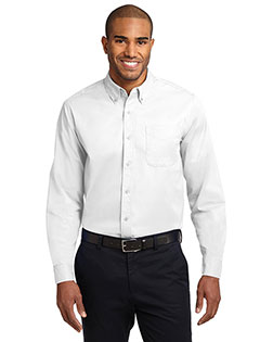 Port Authority S608ES Men  Extended Sized Long Sleeve Easy Care Dress Shirt at bigntallapparel