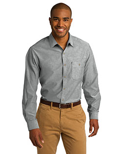 Port Authority S653 Women Chambray Shirt at BigNTallApparel