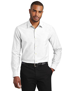 Port Authority S661 Slim Fit SuperPro Oxford Shirt at BigNTallApparel