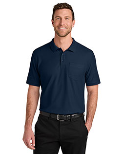 Port Authority TLK200P ® Tall Wearever Signature Pique Pocket Polo at BignTallApparel