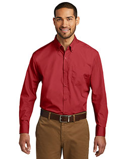 Port Authority Long Sleeve Carefree Poplin Shirt. W100