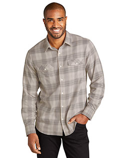 Port Authority Long Sleeve Ombre Plaid Shirt W672