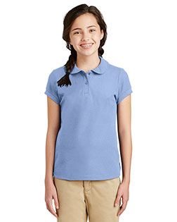 Port Authority Girls Silk Touch Peter Pan Collar Polo. YG503