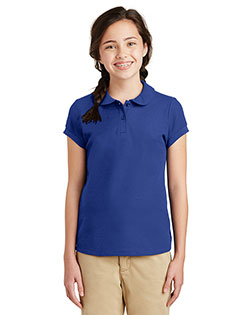 Port Authority Girls Silk Touch Peter Pan Collar Polo. YG503