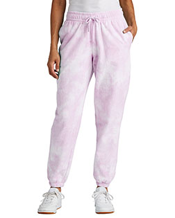 Port & Company LPC140P Ladies Beach Wash Cloud Tie-Dye Sweatpant