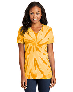 Port & Company Ladies Tie-Dye V-Neck Tee. LPC147V
