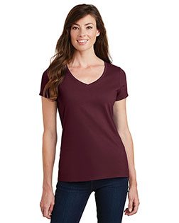 Port & Company Ladies Fan Favorite V-Neck Tee. LPC450V In Big & Tall Sizes