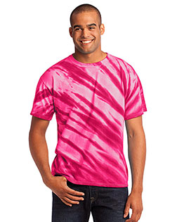 Port & Company PC148 Men Essential Tiger Stripe Tie-Dye Tee