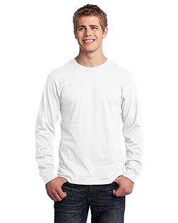 Port & Company PC54LS Men Long Sleeve 5.4-Oz. 100% Cotton T-Shirt at bigntallapparel