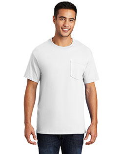 Port & Company PC61P Men 100% Cotton T Shirt With Pocket