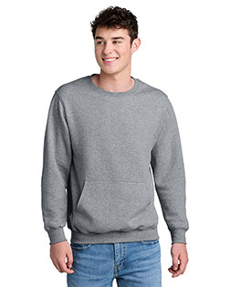 Port & Company ®  Core Fleece Crewneck Pocket Sweatshirt PC78PKT at BignTallApparel