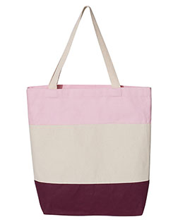 Q-Tees Q125900  11L Tri-Color Tote