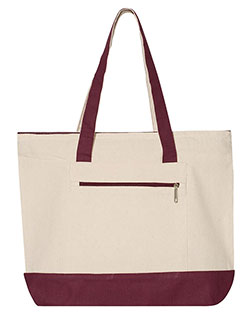 Q-Tees Q1300 19L Zippered Tote