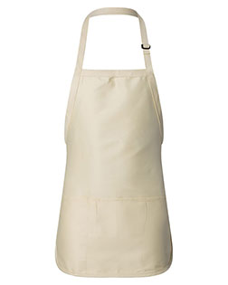 Q-Tees Q4250  Full-Length Apron with Pouch Pocket