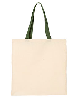 Q-Tees QTB6000 Economical Tote with Contrast-Color Handles at BigNTallApparel