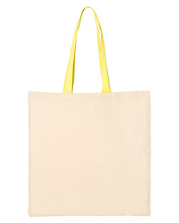 Q-Tees QTB6000 Economical Tote with Contrast-Color Handles In Big & Tall Sizes
