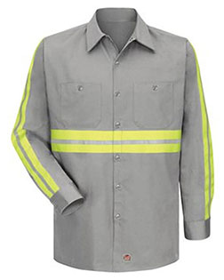 Red Kap SC30EL  Enhanced Visibility Cotton Work Shirt Long Sizes