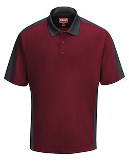 Red Kap SK54  Short Sleeve Performance Knit Two Tone Polo